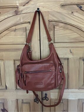 MARTA PONTI Leather Satchel Crossbody